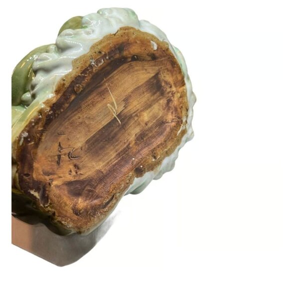 Green Glazed Frog Planter Pot - Picture 13 of 14